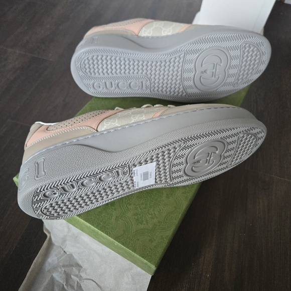 Gucci Women's Beige and Pink Sneakers BRAND NEW NEVER WORN. - Picture 10 of 15